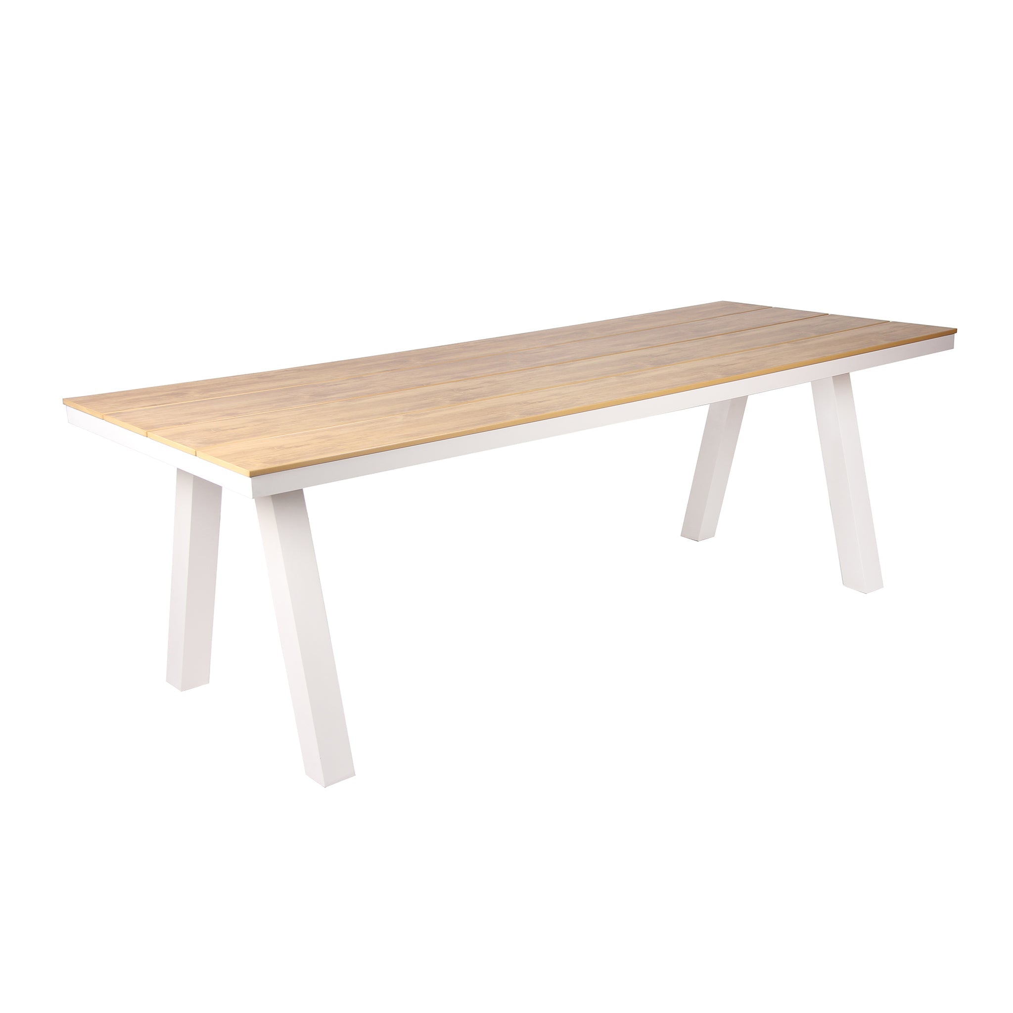 2.3m Sand White Outdoor Siena Dining Table - Natural