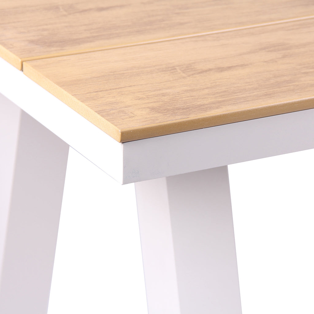 2.3m Sand White Outdoor Siena Dining Table - Natural