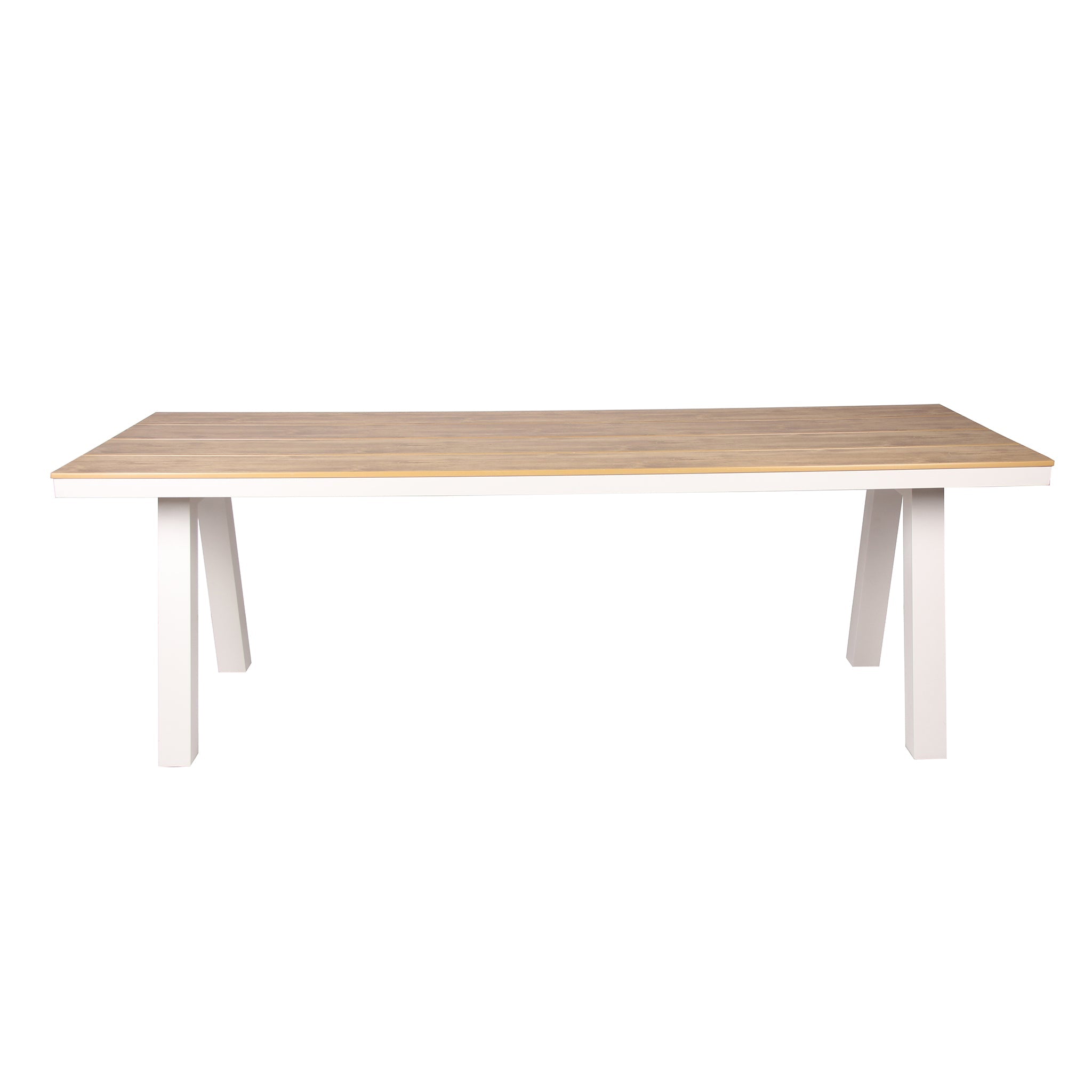2.3m Sand White Outdoor Siena Dining Table - Natural