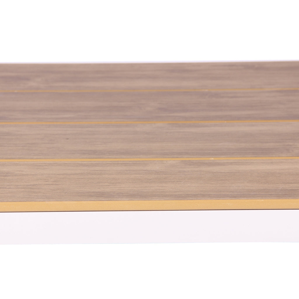 2.3m Sand White Outdoor Siena Dining Table - Natural