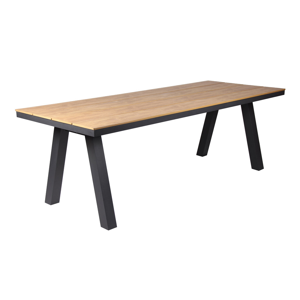 2.3m Charcoal Outdoor Siena Dining Table - Natural