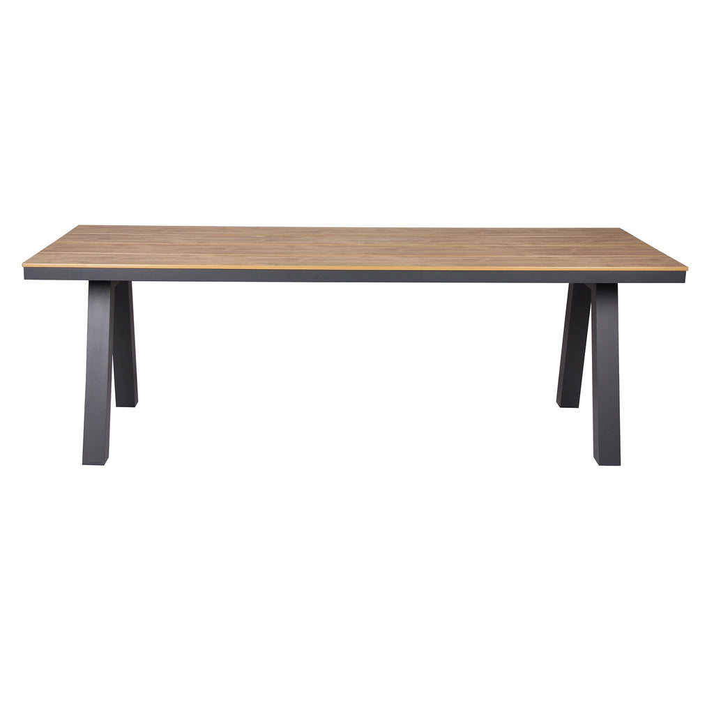 2.3m Charcoal Outdoor Siena Dining Table - Natural