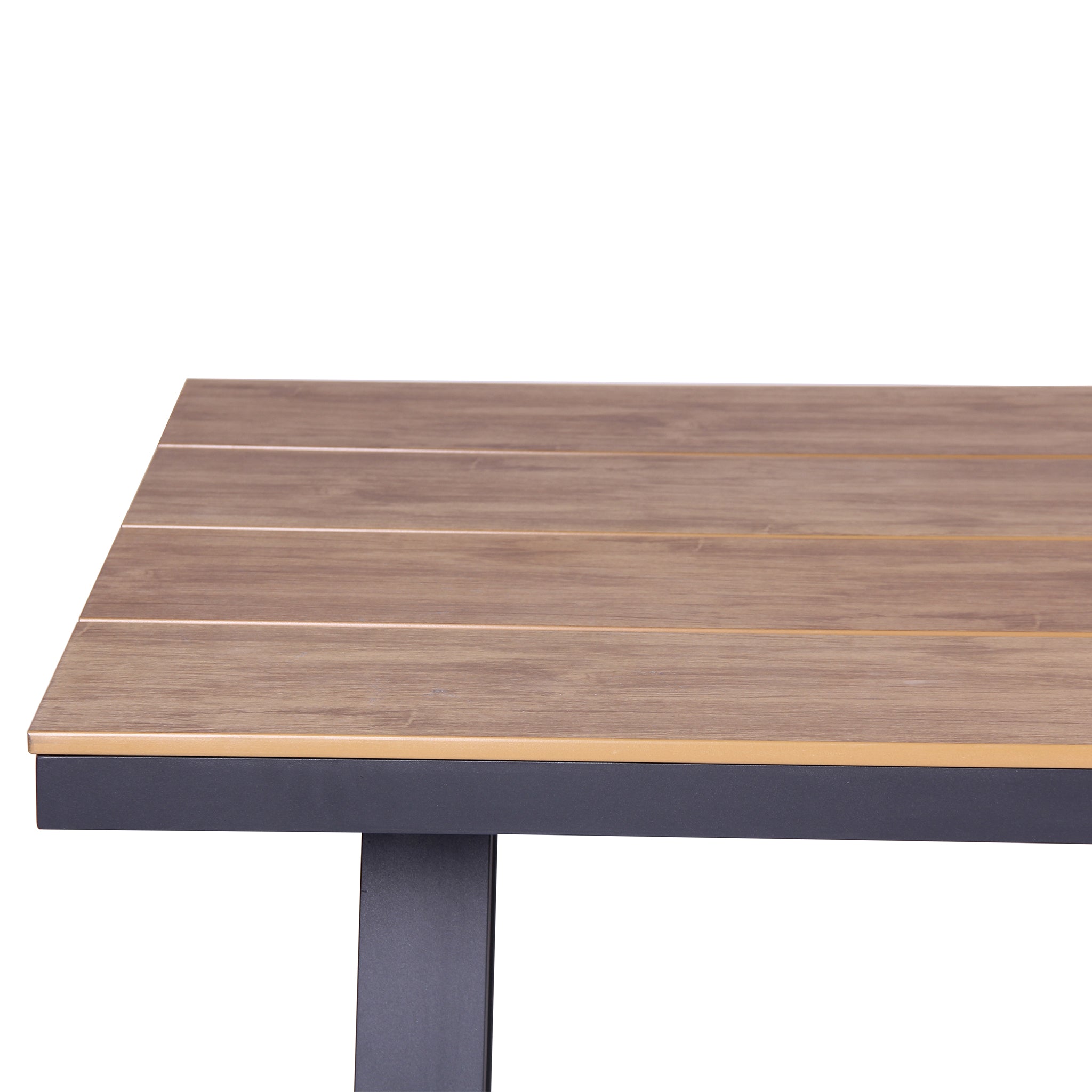 2.3m Charcoal Outdoor Siena Dining Table - Natural