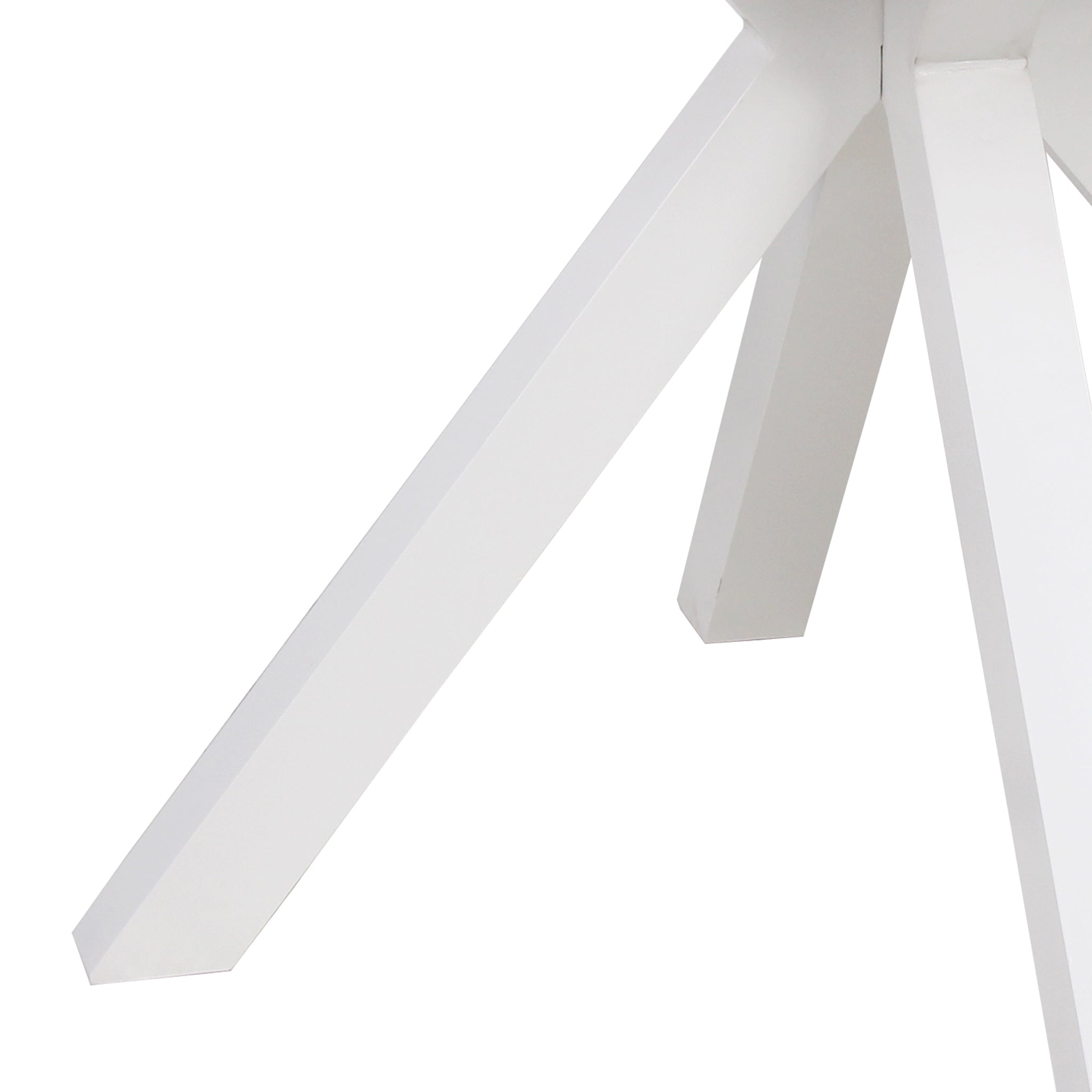 90cm Round Sand White Outdoor Siena Dining Table - Natural