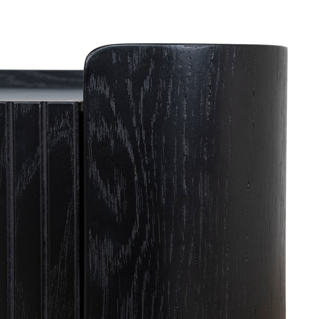 1.2m Chest of Drawers - Full Black