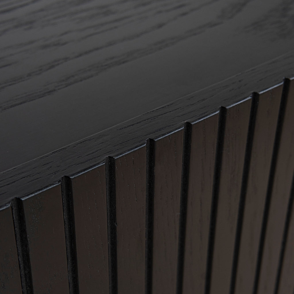 1.2m Chest of Drawers - Full Black
