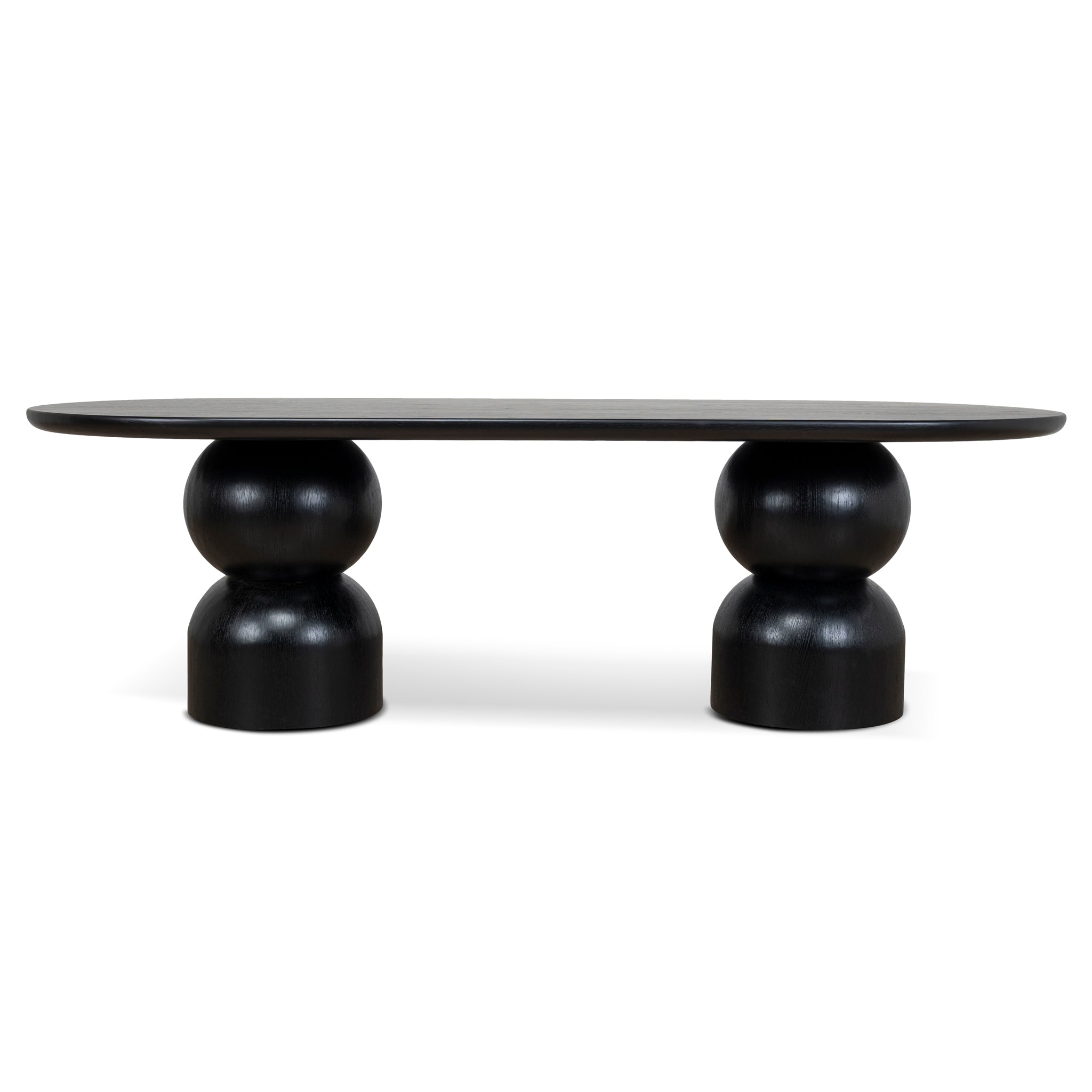 2.5m Siena Dining Table - Full Black