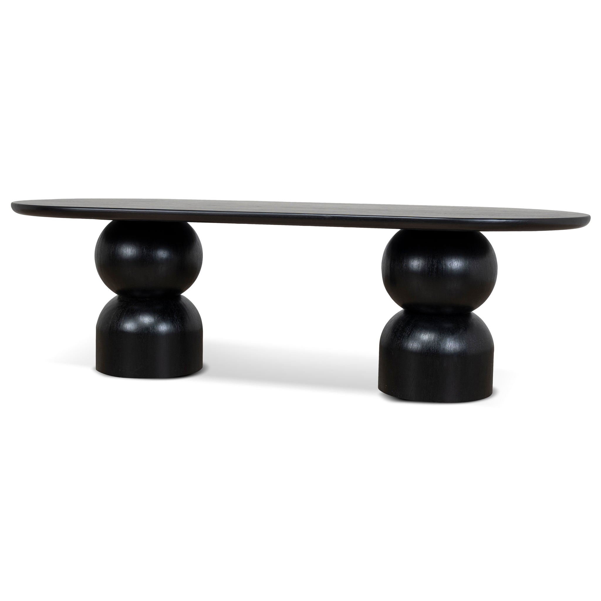2.5m Siena Dining Table - Full Black