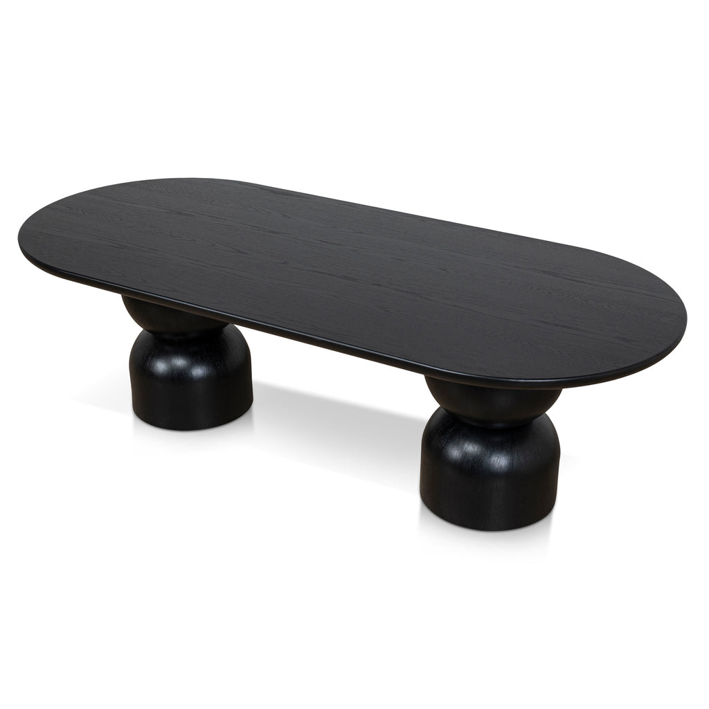 2.5m Siena Dining Table - Full Black