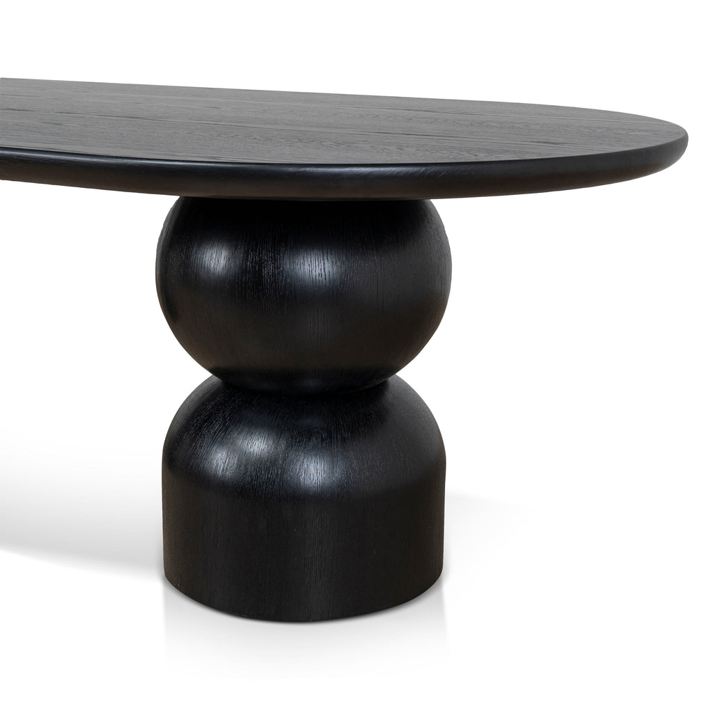 2.5m Siena Dining Table - Full Black