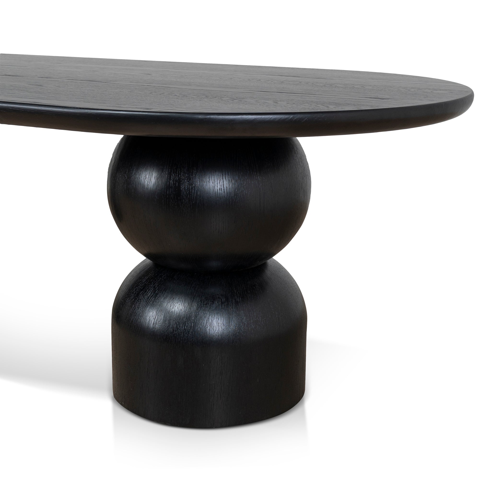 2.8m Siena Dining Table - Full Black