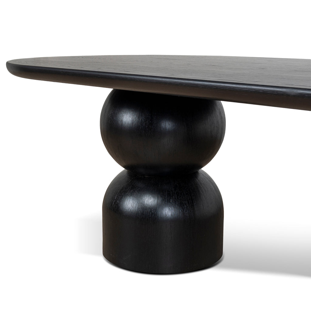 2.8m Siena Dining Table - Full Black