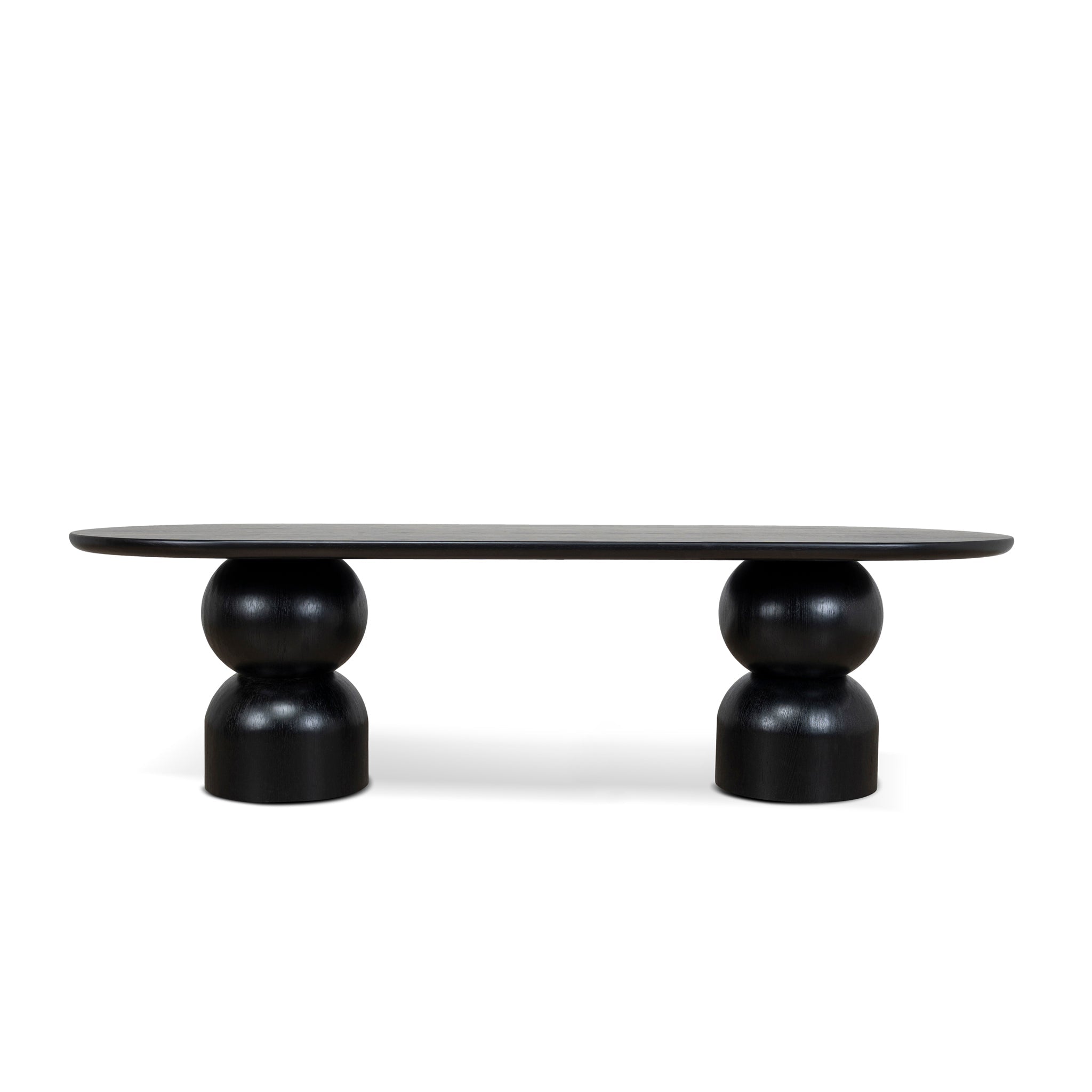 2.8m Siena Dining Table - Full Black