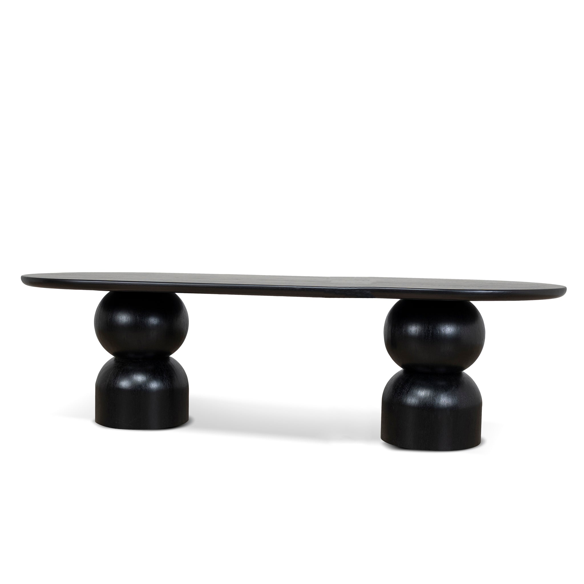 2.8m Siena Dining Table - Full Black