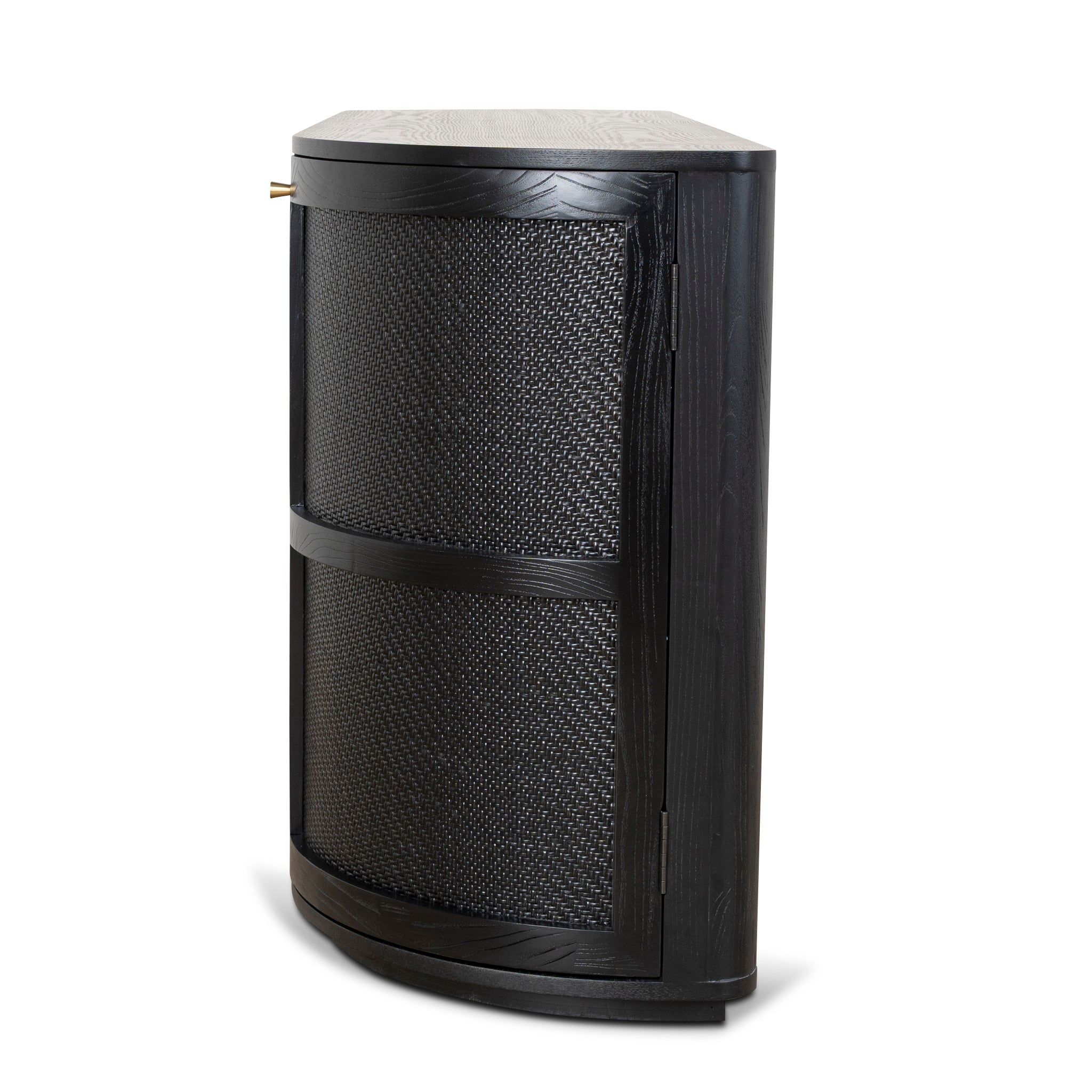 1.55m Rattan Milano Home Office Desk - Full Black