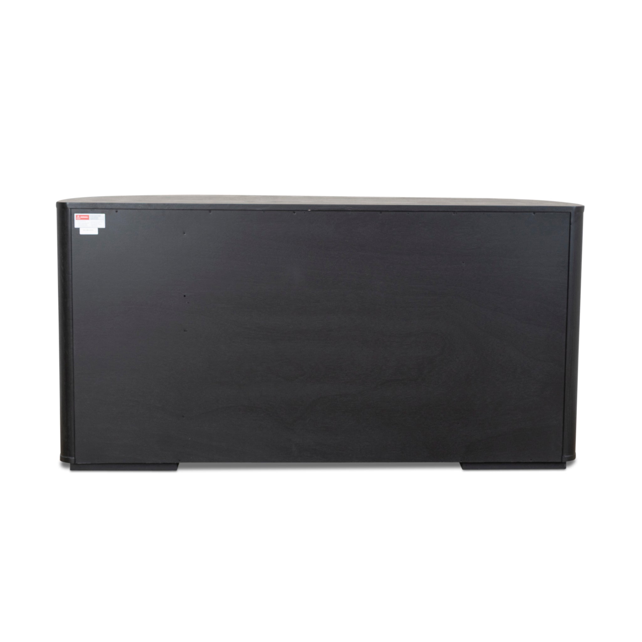 1.55m Rattan Milano Home Office Desk - Full Black
