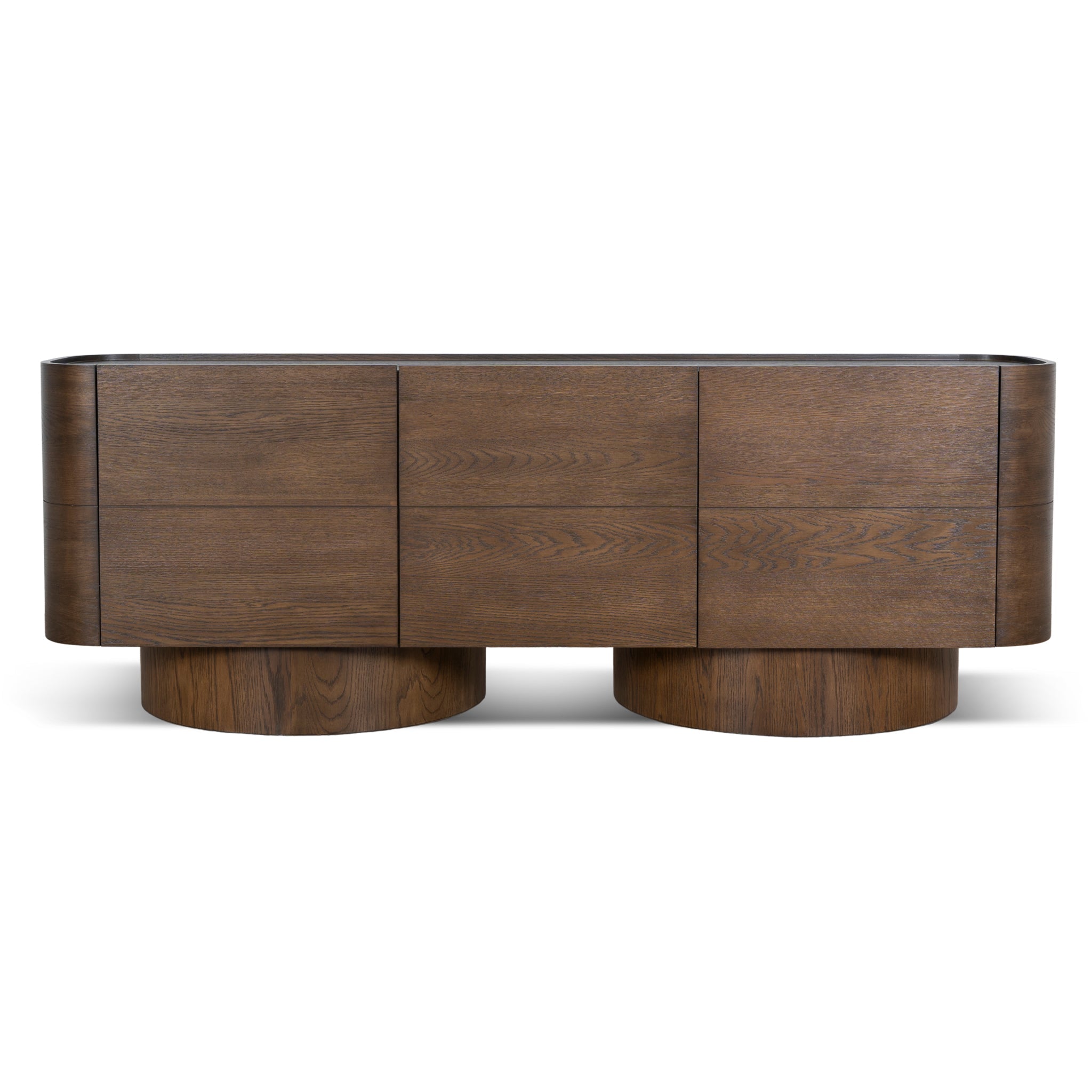 2.2m Modena Buffet Unit - Caramel Oak