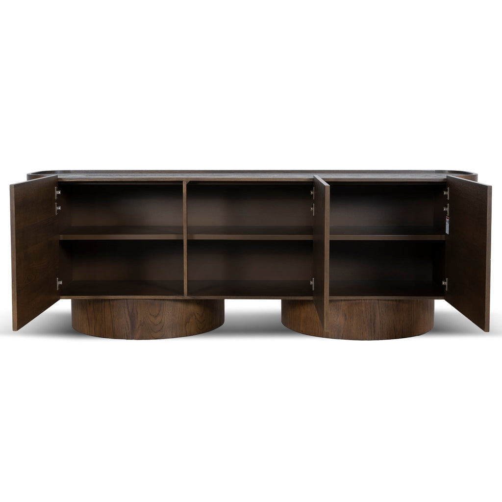 2.2m Modena Buffet Unit - Caramel Oak