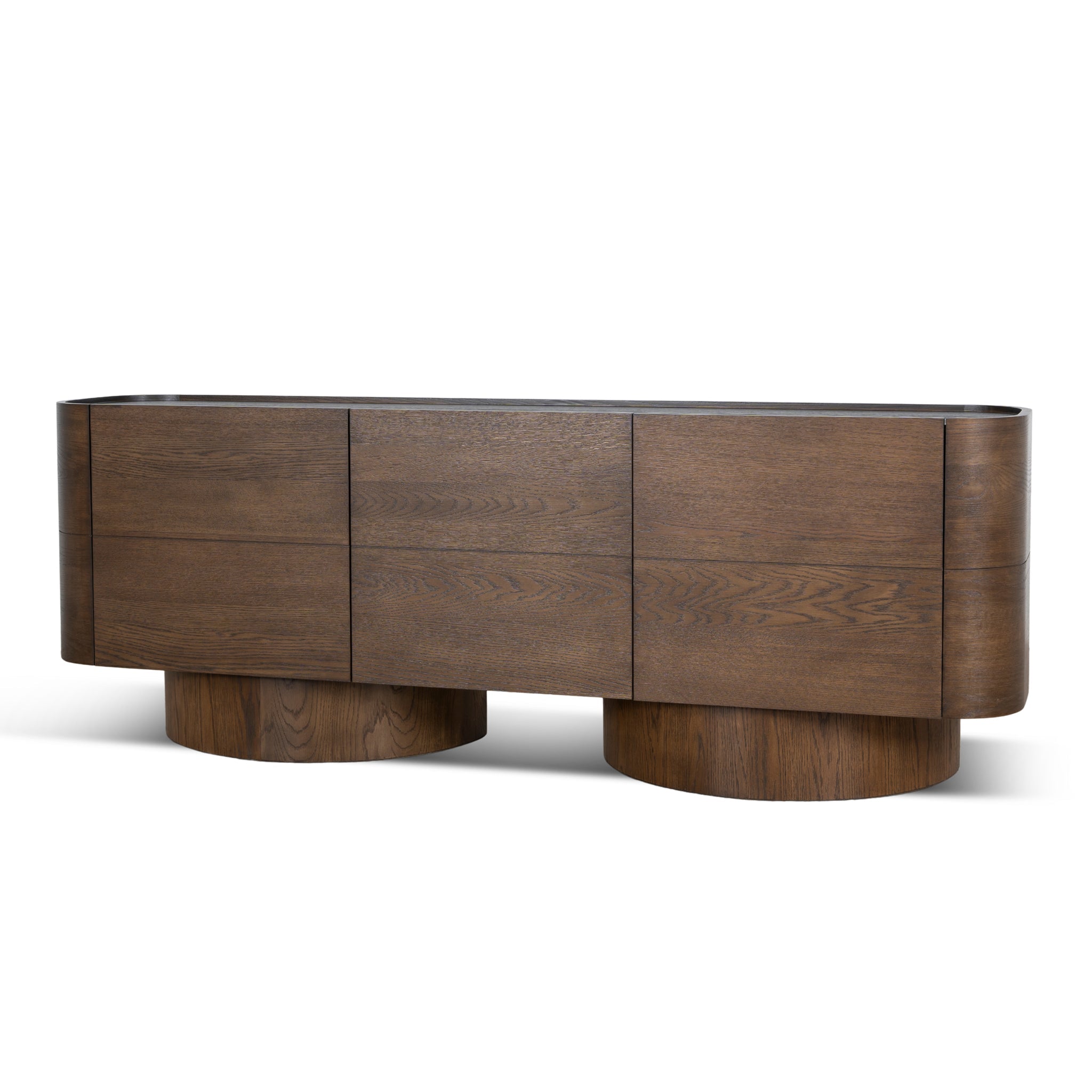 2.2m Modena Buffet Unit - Caramel Oak