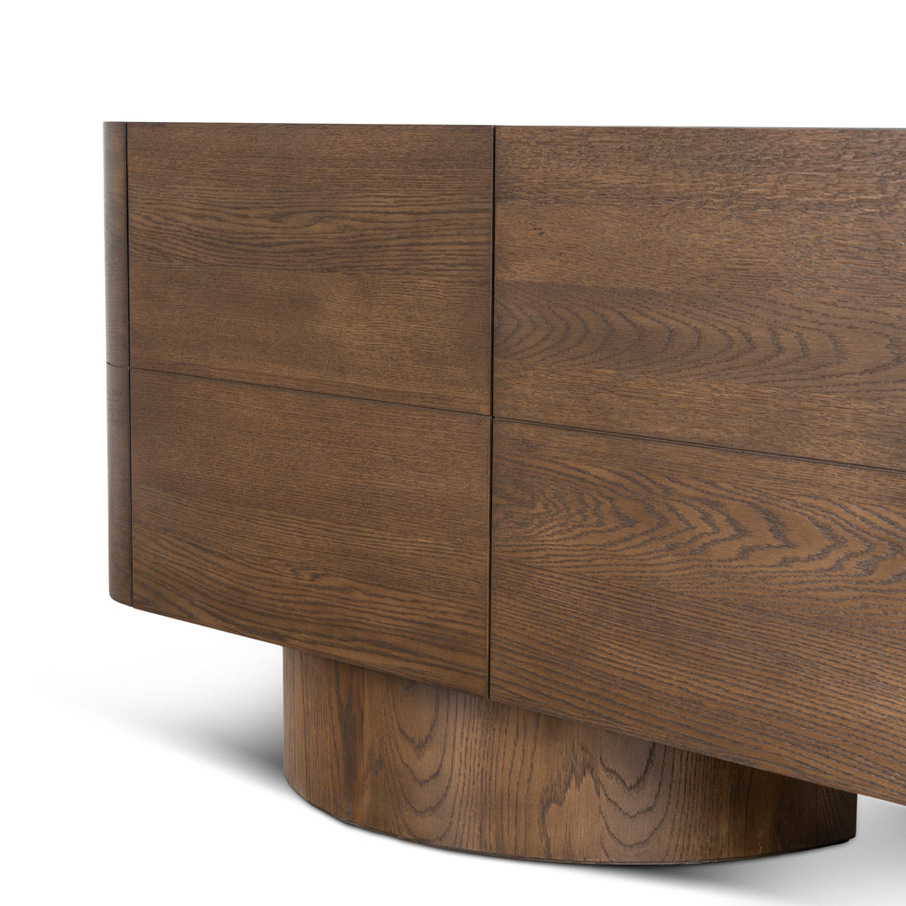 2.2m Modena Buffet Unit - Caramel Oak