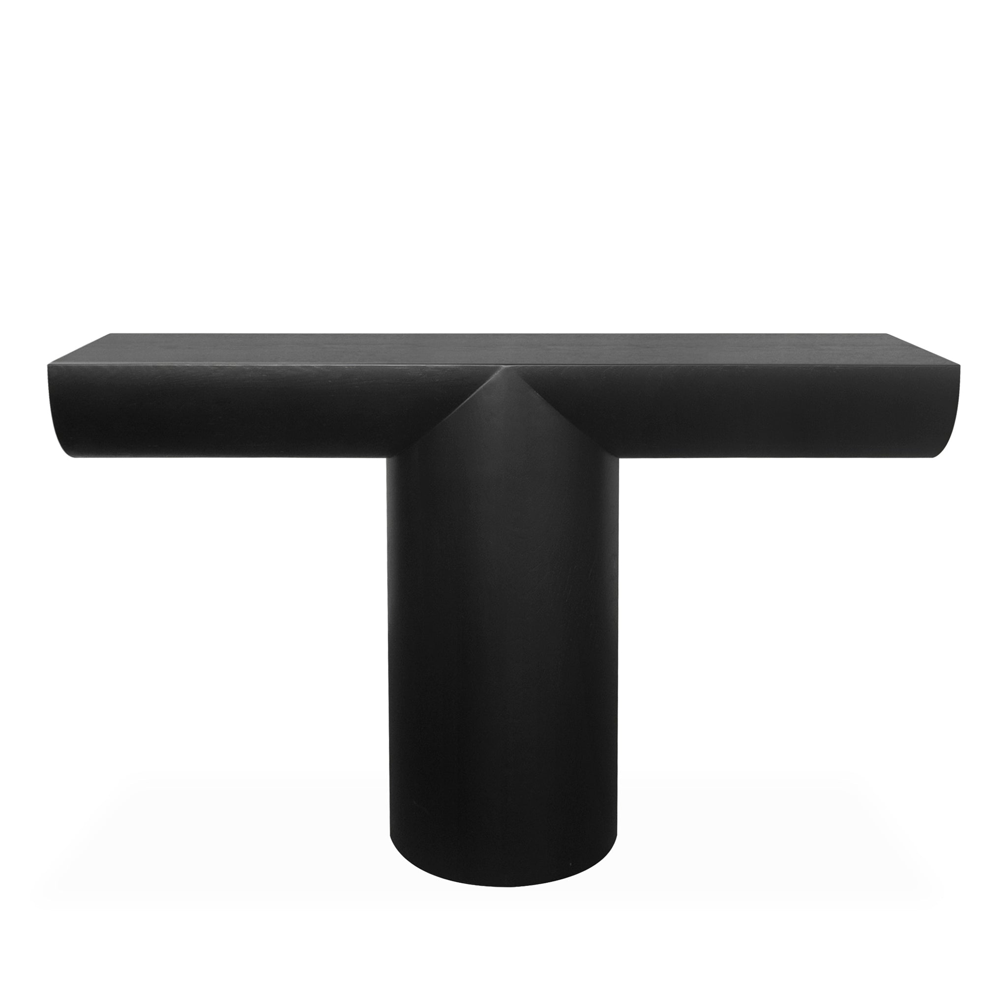 1.3m Ferrara Console Table - Textured Espresso Black