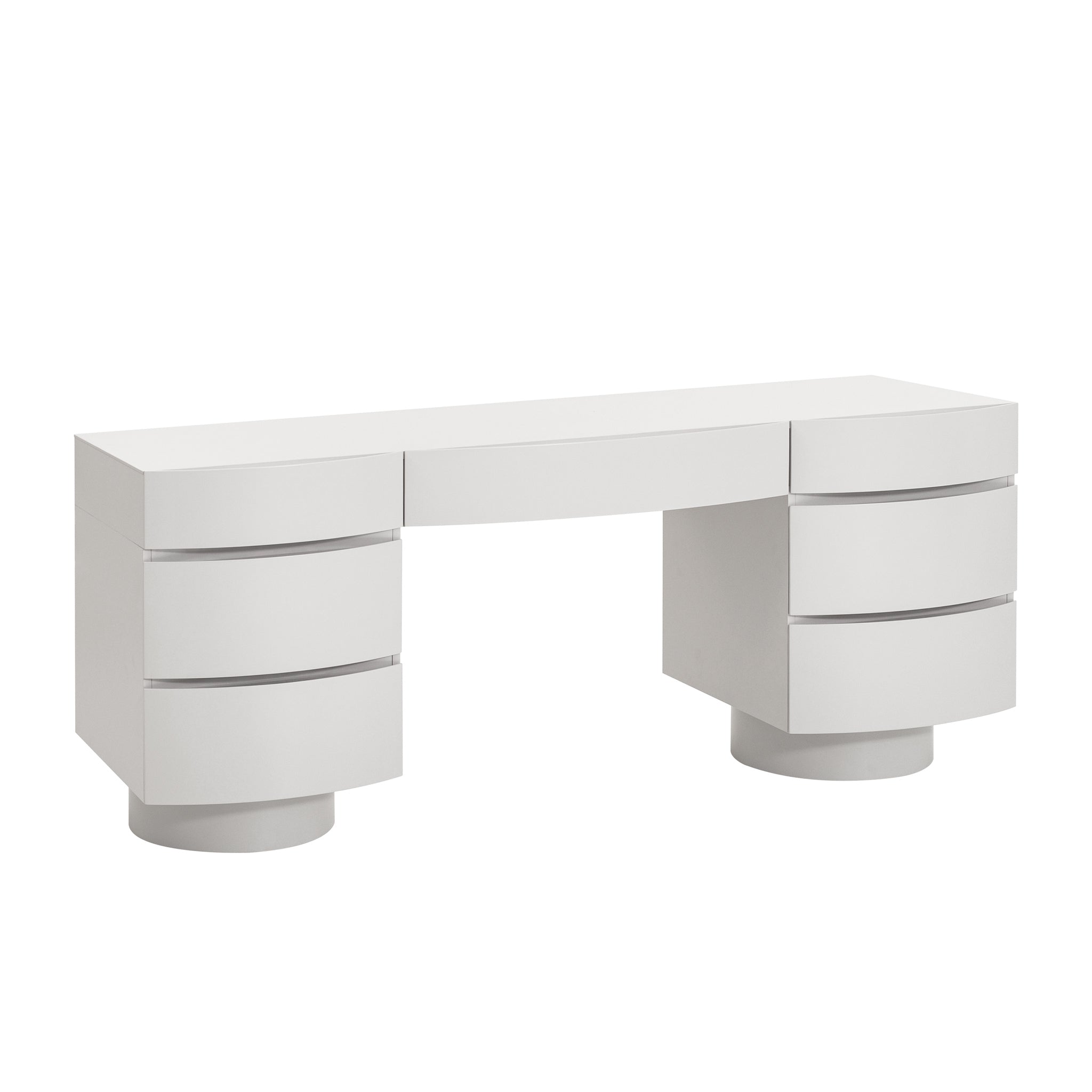 Milano Home Office Desk - Warm Grey