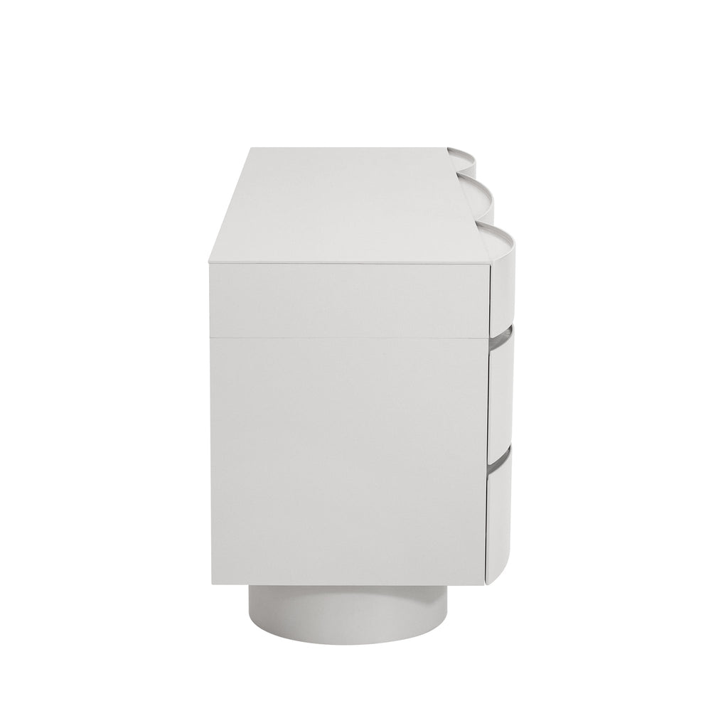 Milano Home Office Desk - Warm Grey