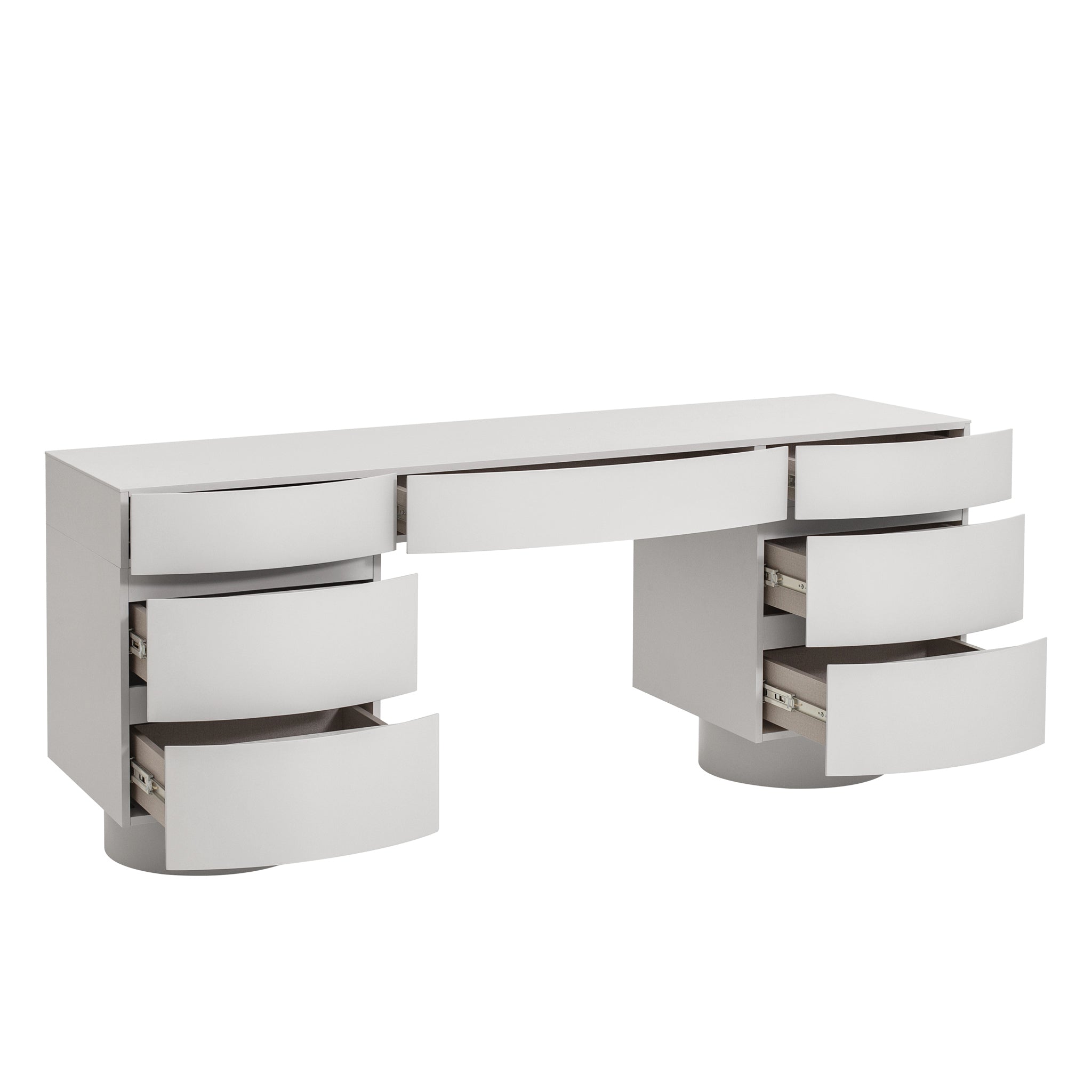 Milano Home Office Desk - Warm Grey