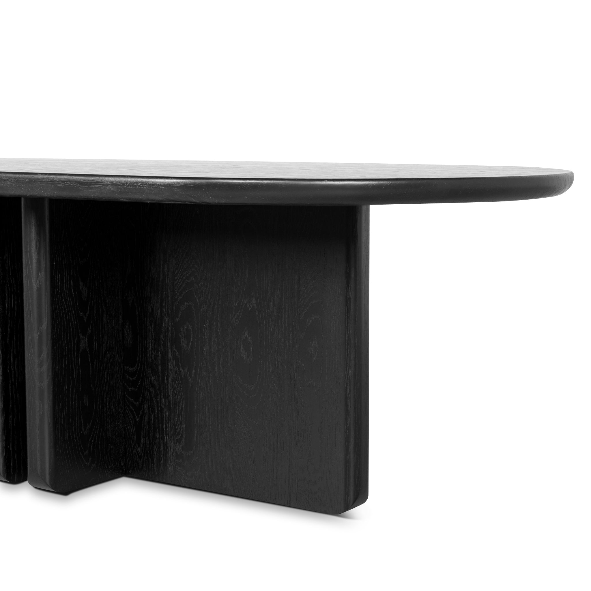 2.4m Siena Dining Table - Full Black