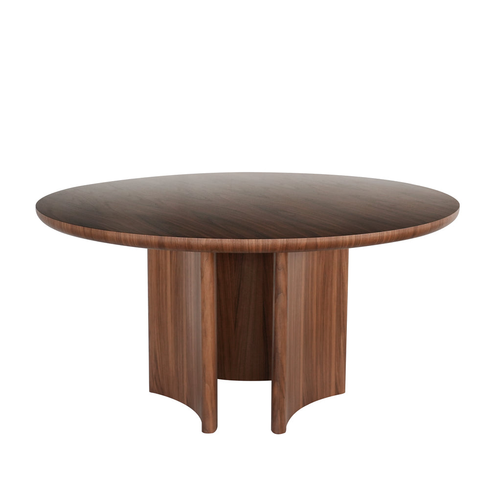 1.5m Round Siena Dining Table - Walnut