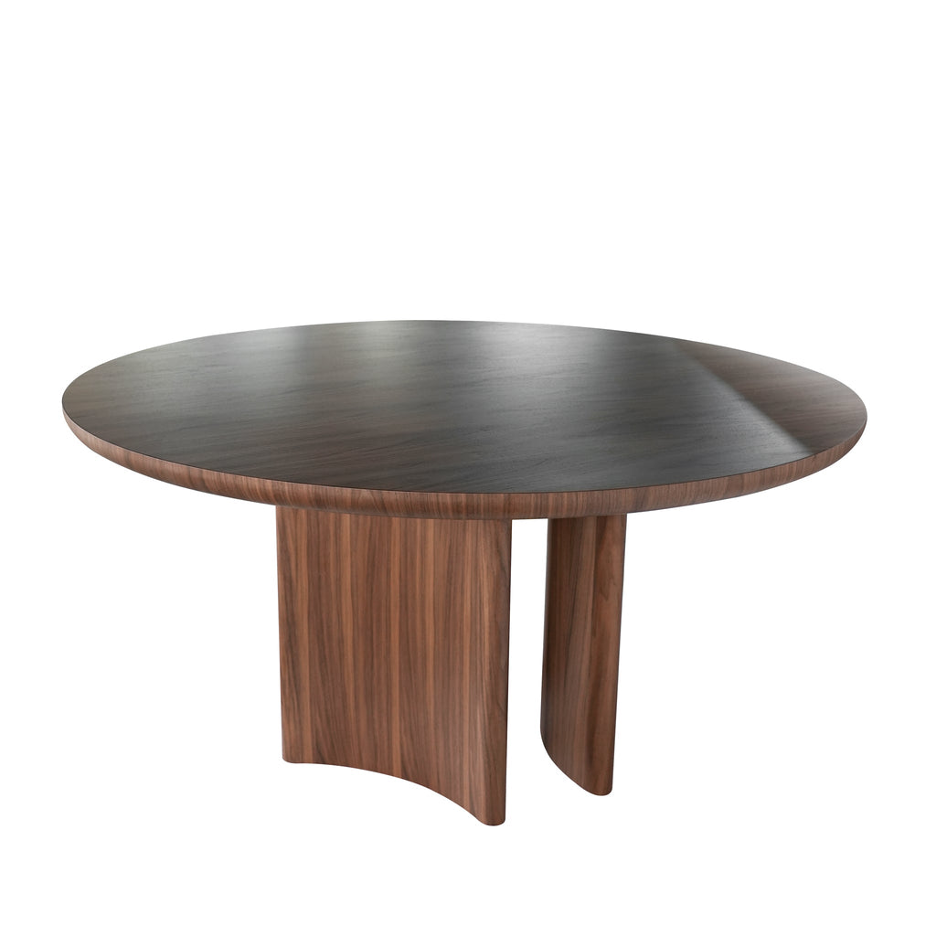 1.5m Round Siena Dining Table - Walnut