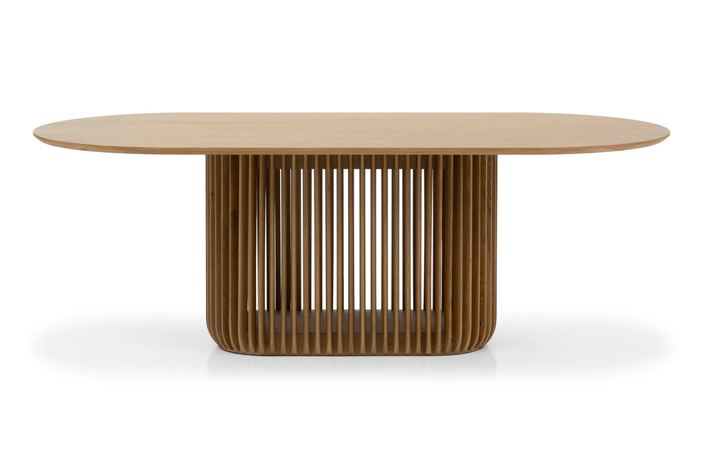 2.2m Oval Siena Dining Table - Natural