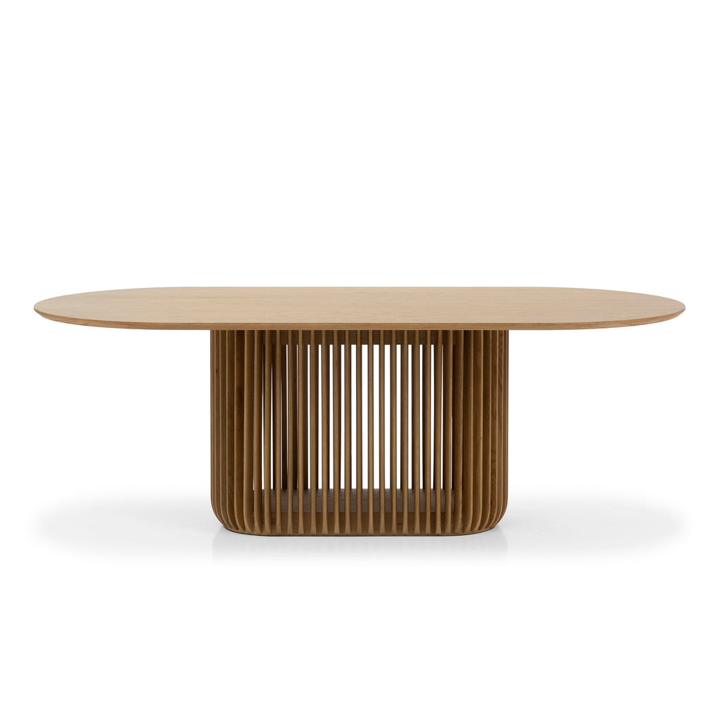 2.2m Oval Siena Dining Table - Natural