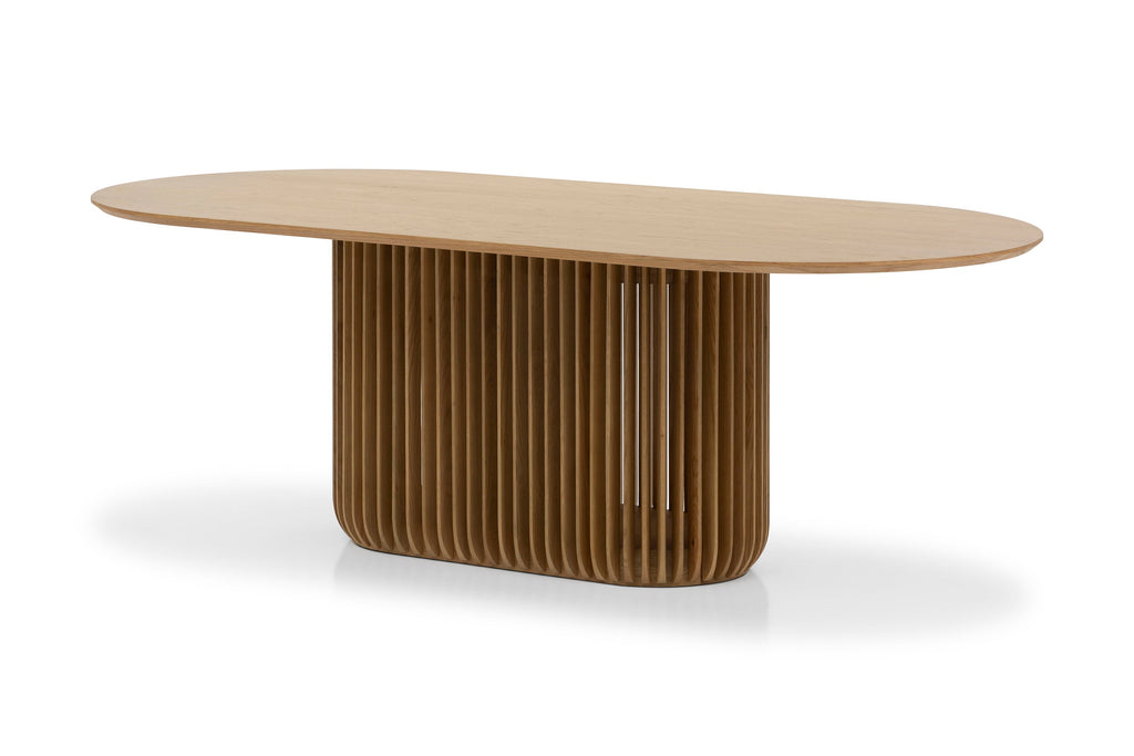 2.2m Oval Siena Dining Table - Natural