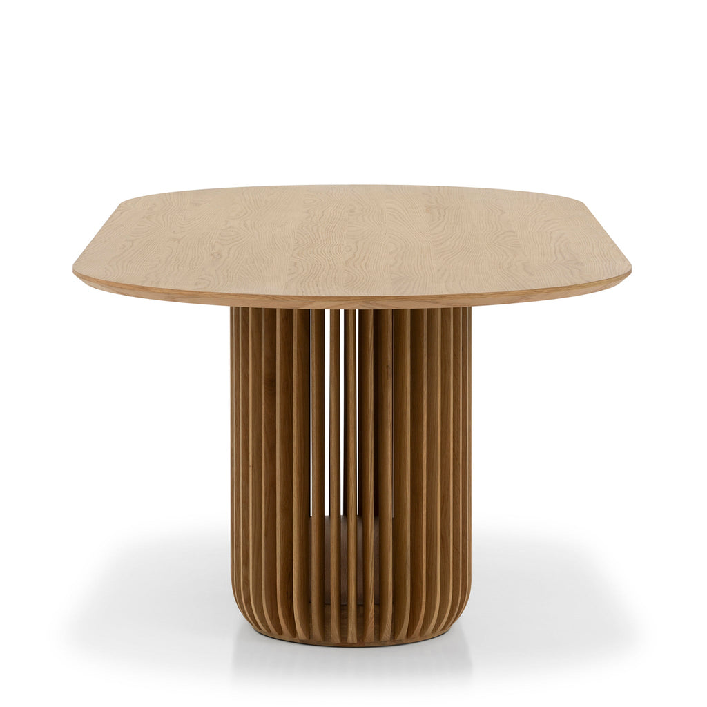 2.2m Oval Siena Dining Table - Natural