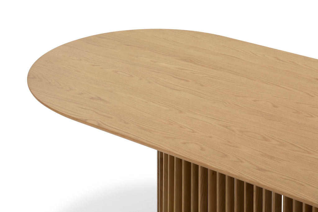 2.2m Oval Siena Dining Table - Natural
