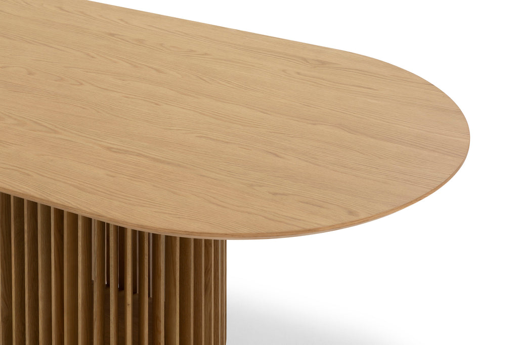 2.2m Oval Siena Dining Table - Natural