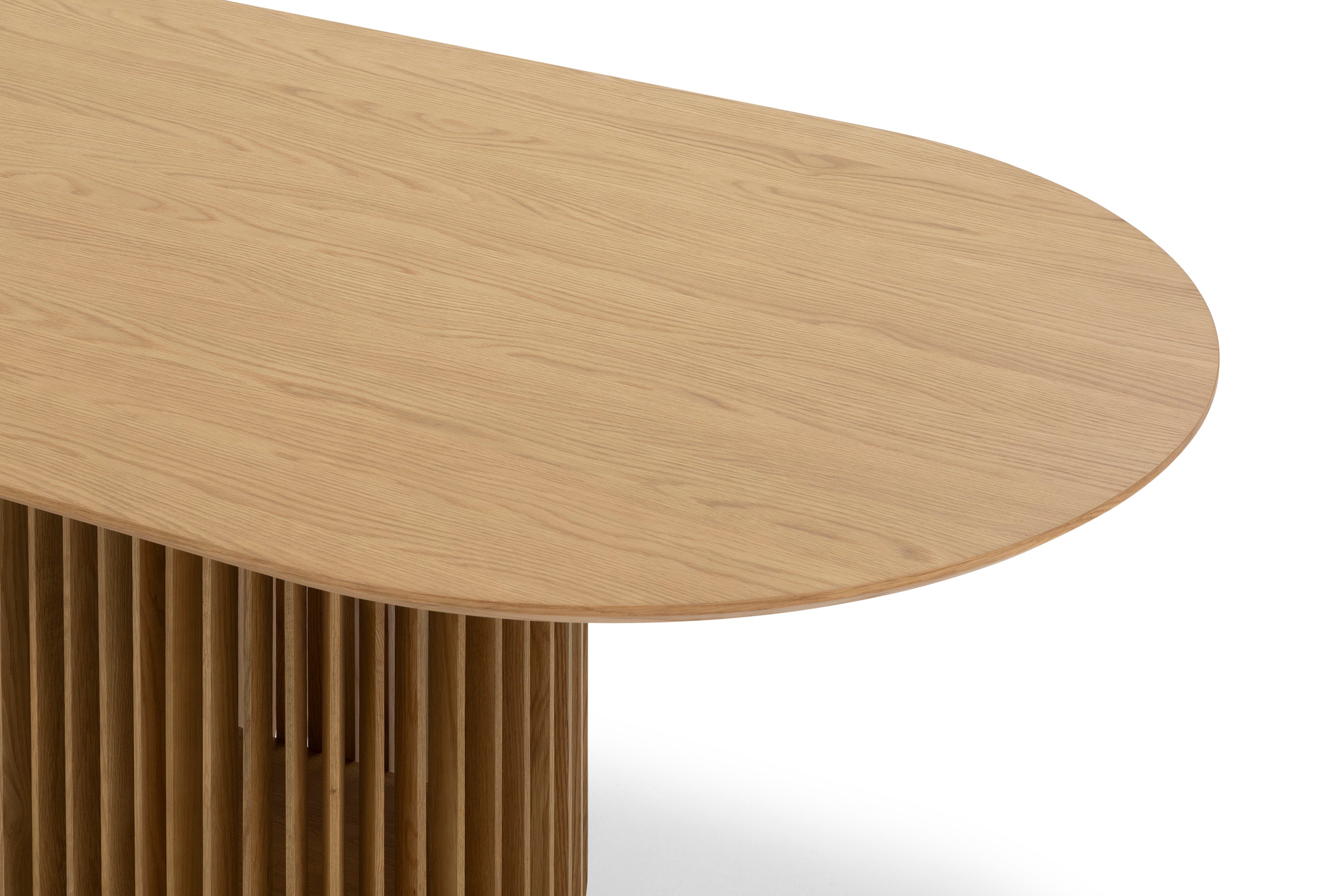 2.2m Oval Siena Dining Table - Natural