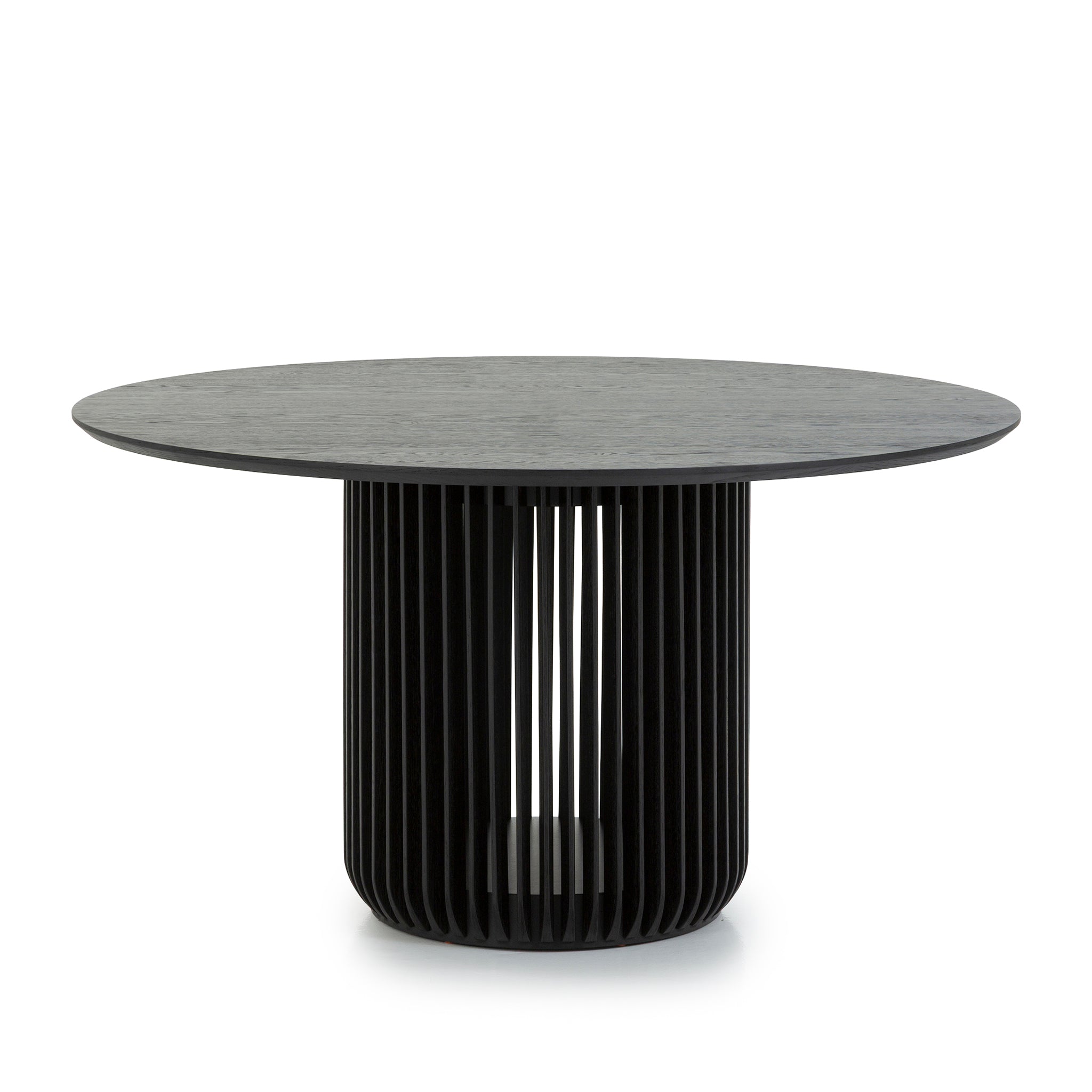 1.4m Round Siena Dining Table - Black Stain