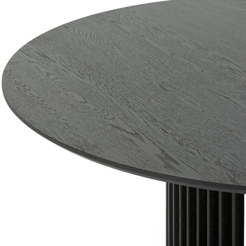 1.4m Round Siena Dining Table - Black Stain
