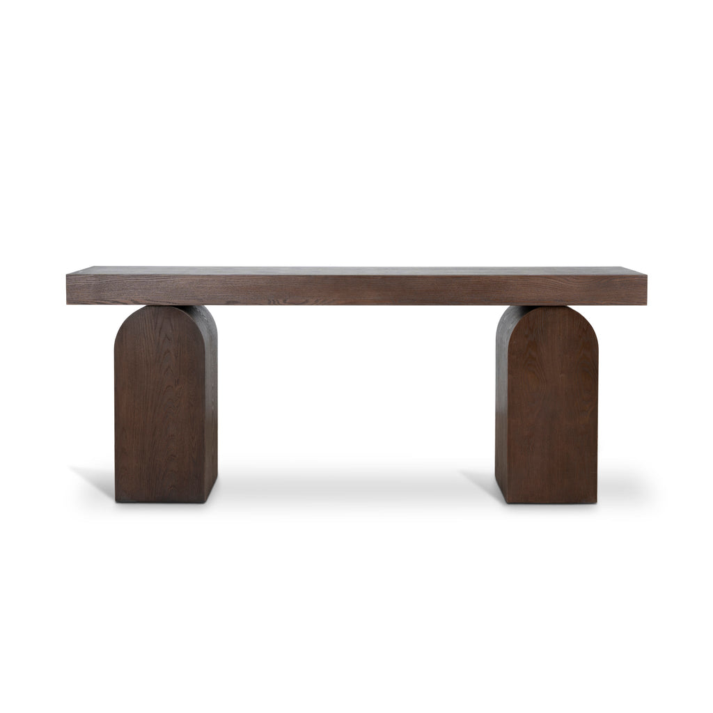 1.9m New Elm Ferrara Console Table - Walnut