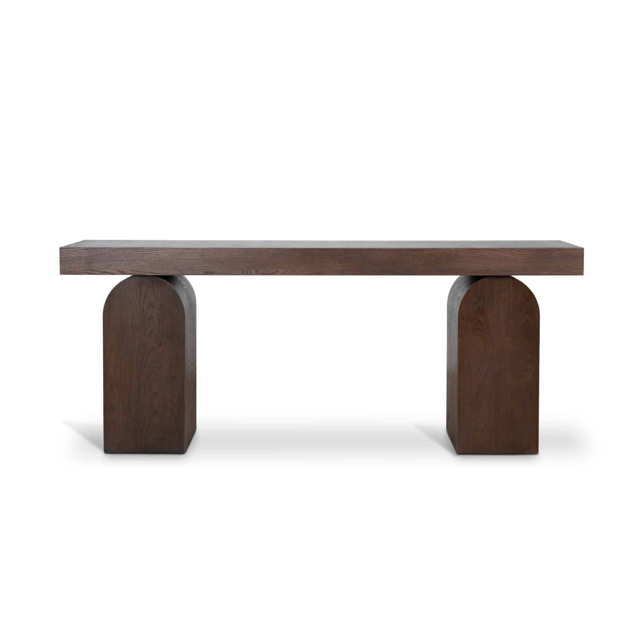 1.9m New Elm Ferrara Console Table - Walnut