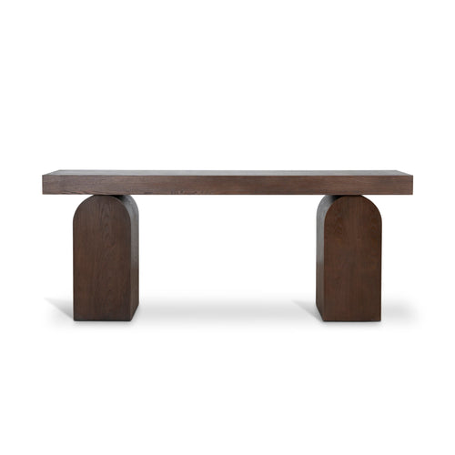 1.9m New Elm Ferrara Console Table - Walnut