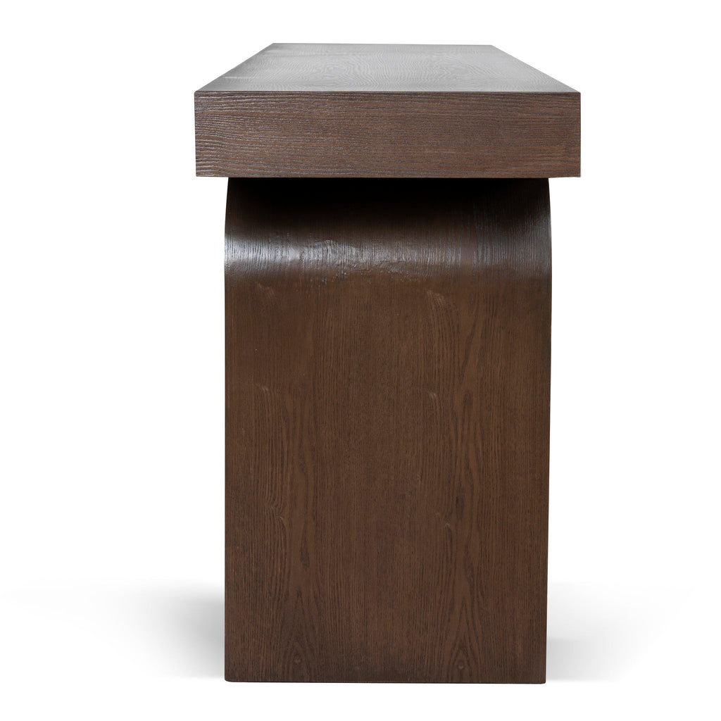 1.9m New Elm Ferrara Console Table - Walnut