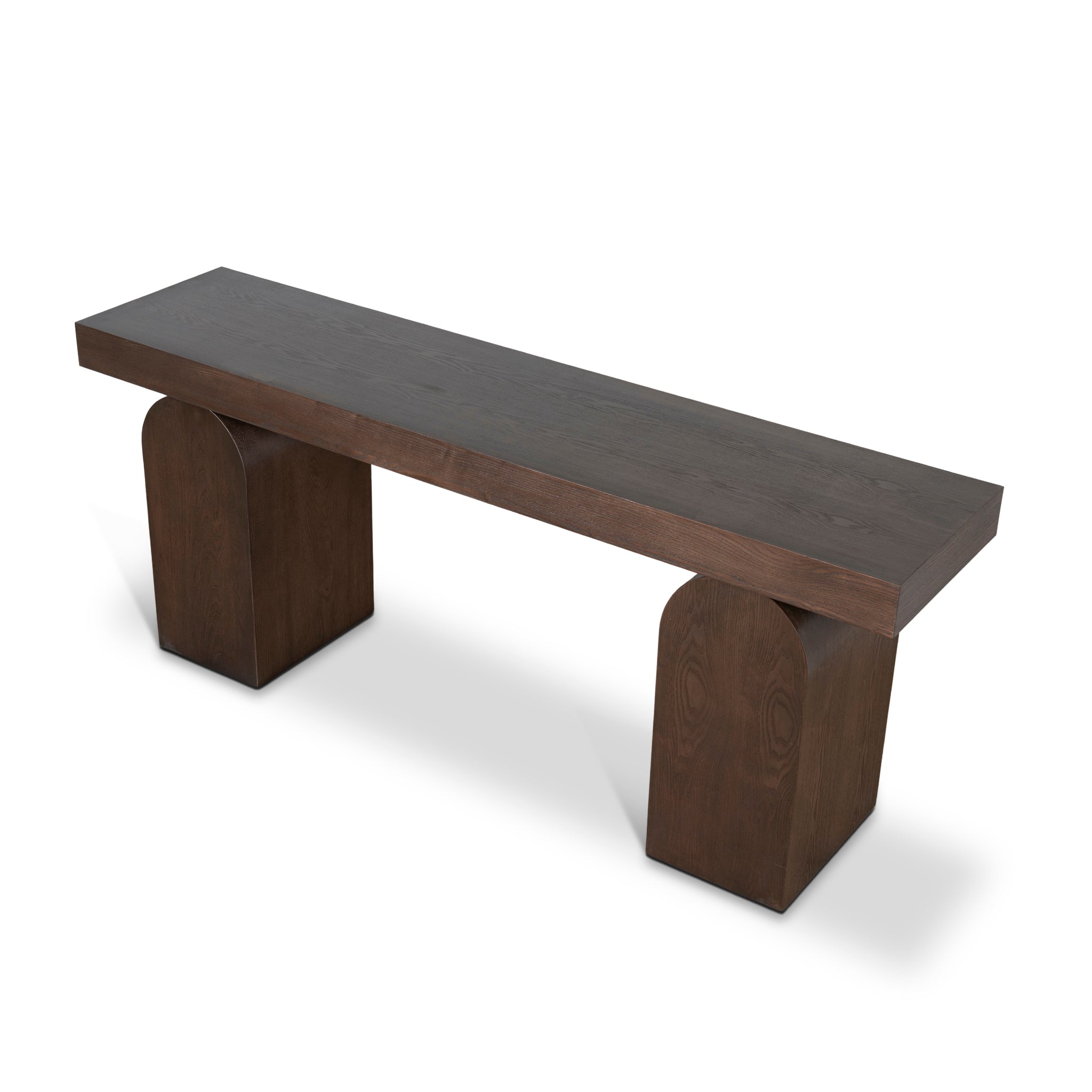 1.9m New Elm Ferrara Console Table - Walnut