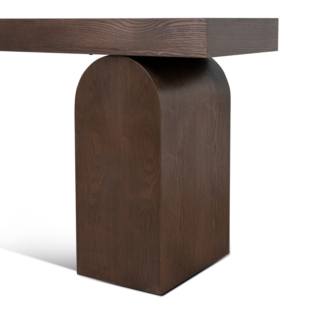 1.9m New Elm Ferrara Console Table - Walnut