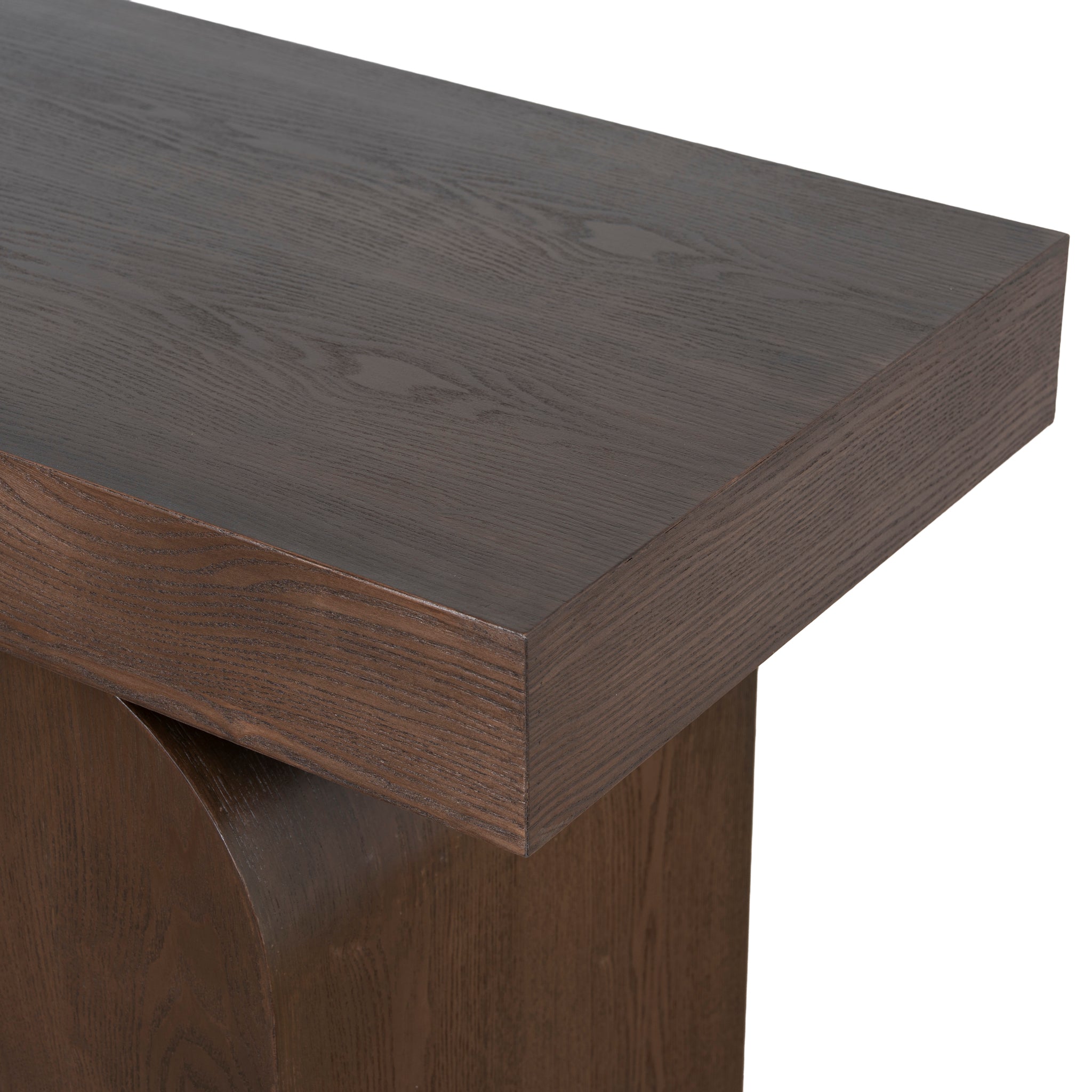1.9m New Elm Ferrara Console Table - Walnut