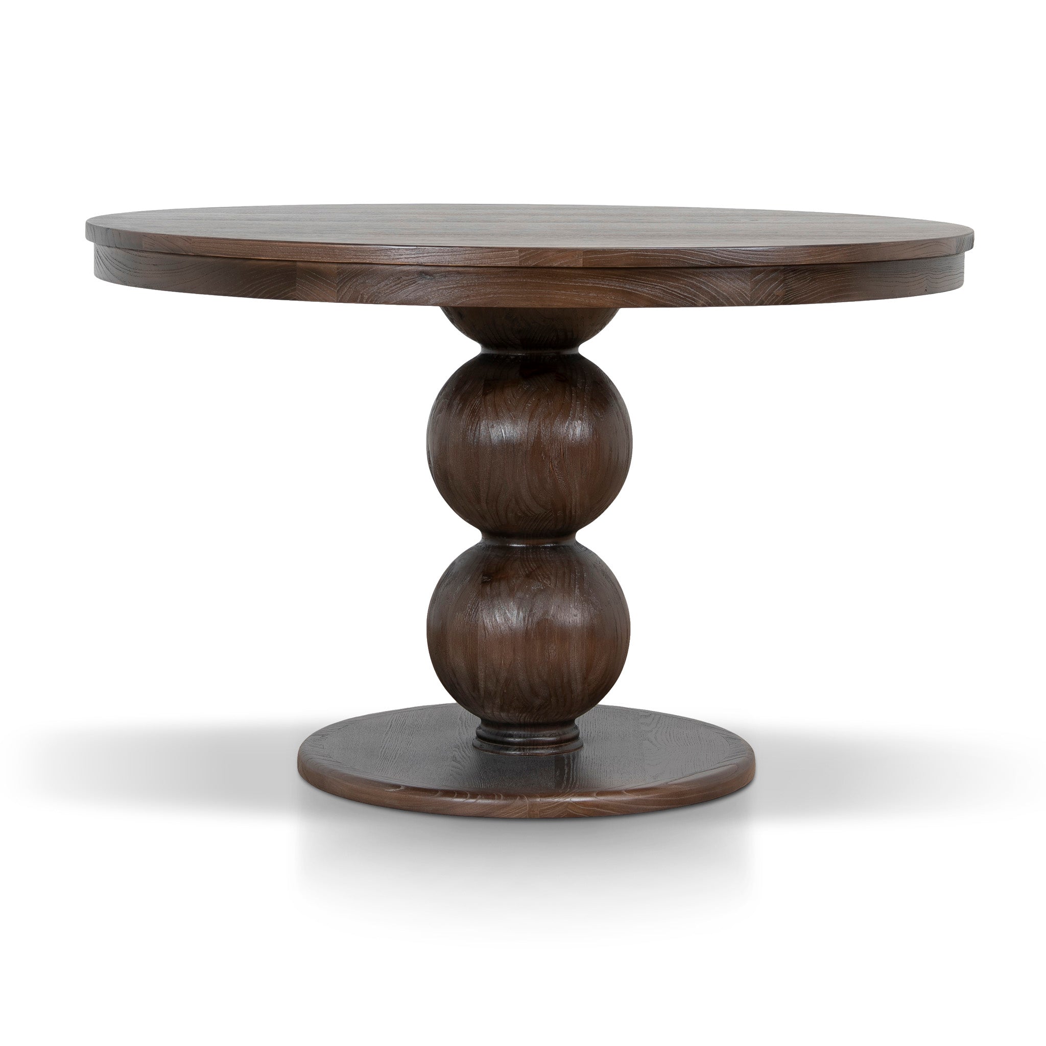 1.2m Round Elm Siena Dining Table - Walnut
