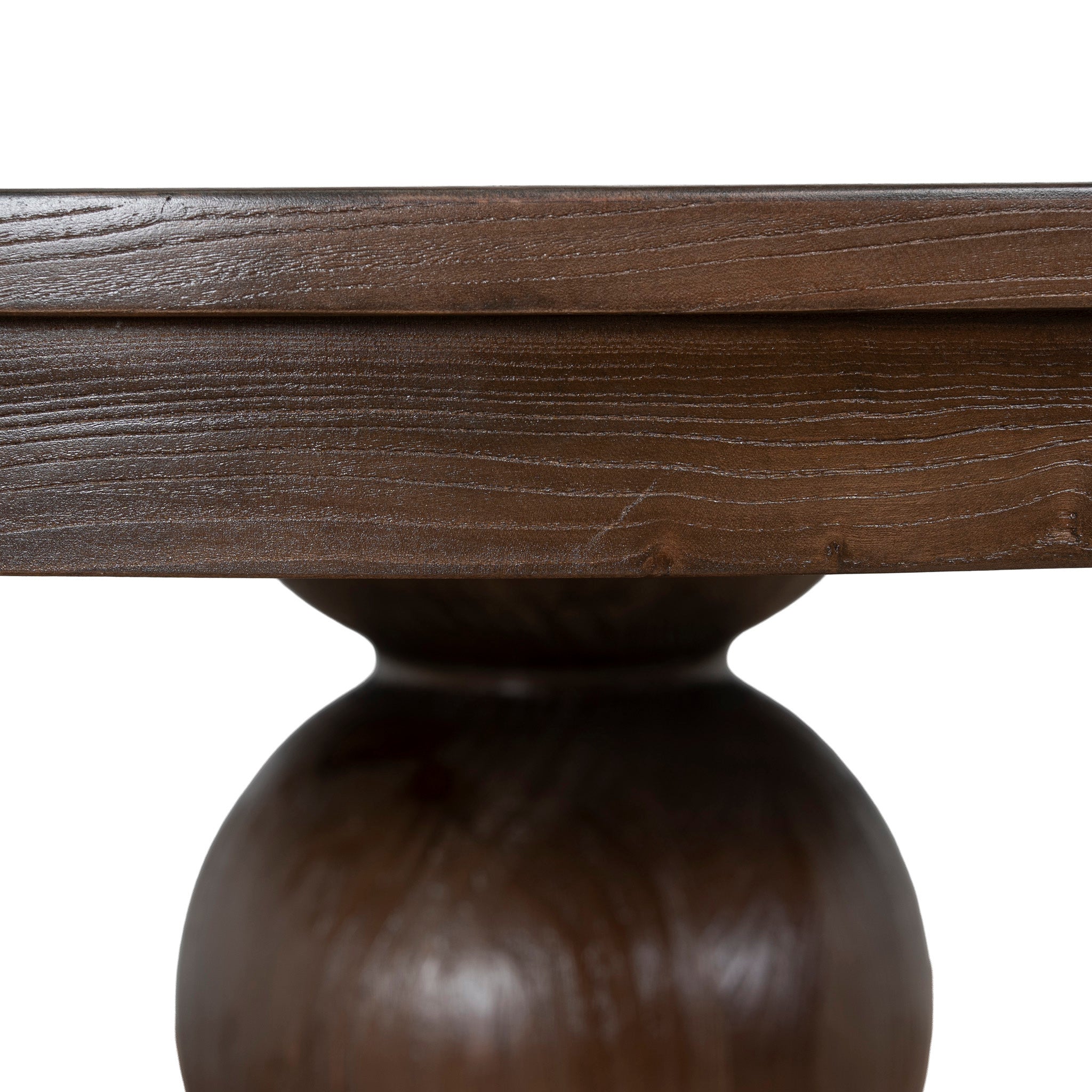 1.2m Round Elm Siena Dining Table - Walnut