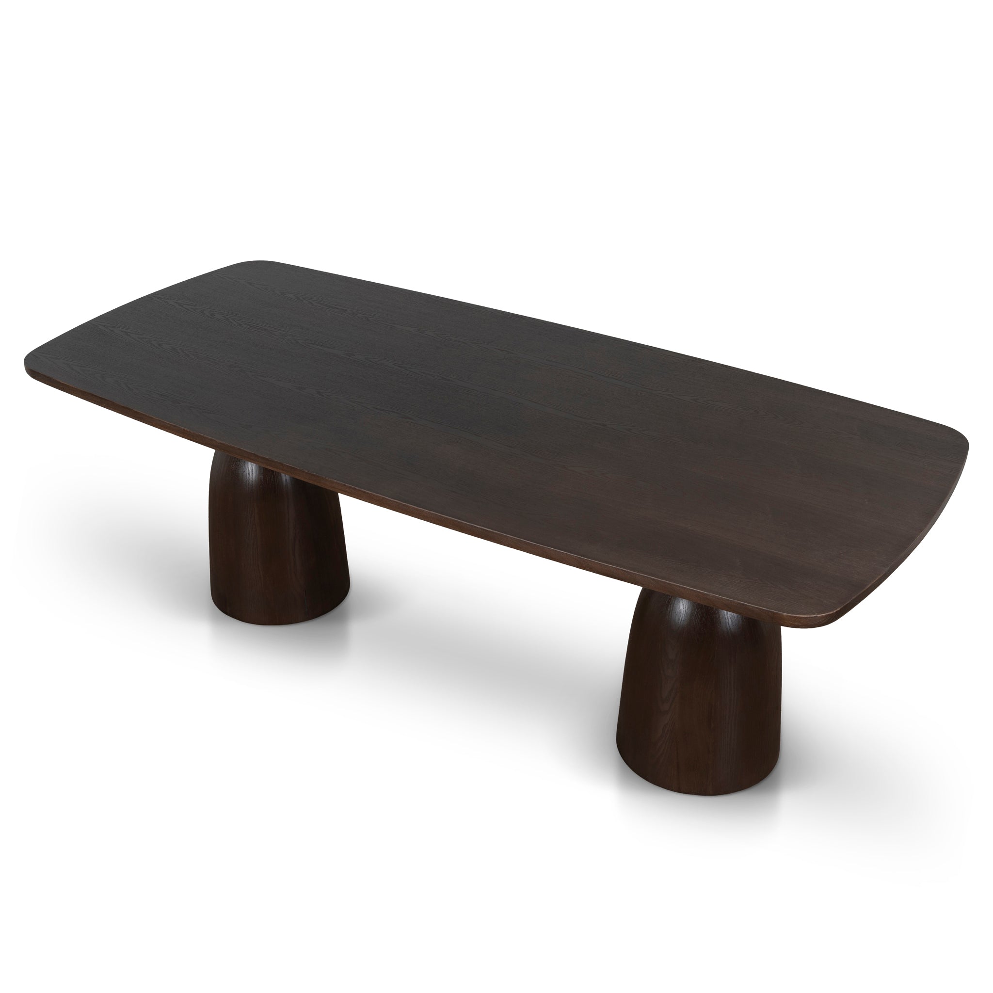 2.2m Elm Siena Dining Table - Walnut